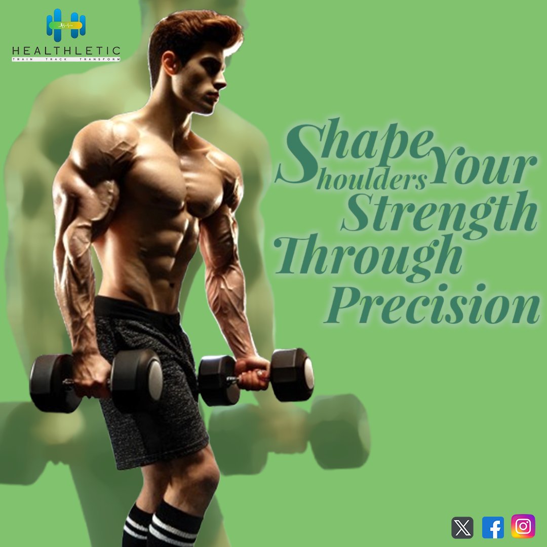 HealthLeticFtns's tweet image. Strength isn’t just about lifting weight it’s about precision, control, and dedication!
Shape your shoulders and power up your fitness journey with Healthletic.
 #TrainWithPrecision #Healthletic #StrengthUnleashed
#FitnessJourney #GetFit #WorkoutMotivation #StayActive #TrainHard