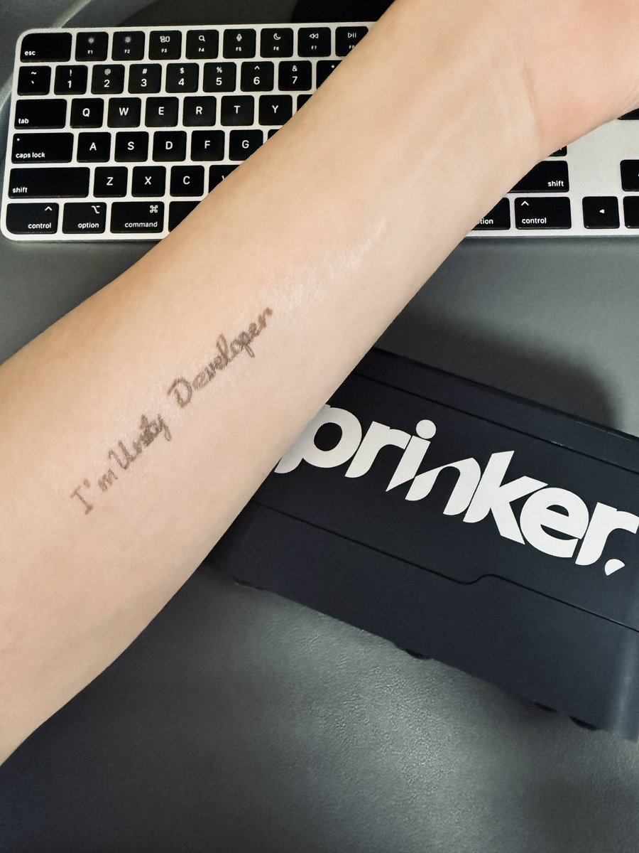 1초 타투 프링커를 써봤습니다 👀