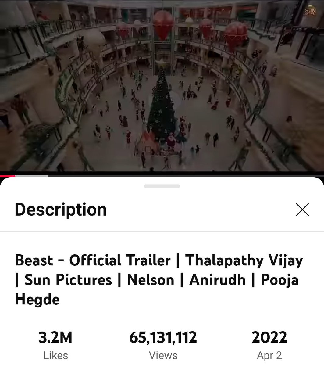 SARKAR_Munaf's tweet photo. Kollywood First Tamil Trailer to Hit 60 Million (6 Crore) Views 🔥
Current 65 + Million 
🔹Among Teaser / Trailer
1. #MasterTeaser 1st (74 M +) 
2. #BeastTrailer 2nd

 3.2 M + Likes
🔥😎💥 - https://t.co/ptTQuTBnIo
#Beast #BeastTrailerRecords 
@actorvijay

#3YearsOfBeastTrailer https://t.co/Nno2F94Qcm