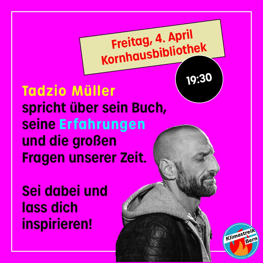 FaggotsForFuture ✊🌈✊ (@realtadziom) on Twitter photo Liebe deutschsprachige #Schweiz, ich werde am 3.4. in Basel, und am 4.4. in Bern mit <a href="/payalclimate/">Payal Parekh</a> über den Kollaps, die Faschos, und wie wir trotzdem Hoffnung in der Katastrophe bauen können zu diskutieren.
Kommt vorbei: Payal & ich diskutieren lebhaft, es wird sicher lustig 😃 Liebe deutschsprachige #Schweiz, ich werde am 3.4. in Basel, und am 4.4. in Bern mit <a href="/payalclimate/">Payal Parekh</a> über den Kollaps, die Faschos, und wie wir trotzdem Hoffnung in der Katastrophe bauen können zu diskutieren.
Kommt vorbei: Payal & ich diskutieren lebhaft, es wird sicher lustig 😃