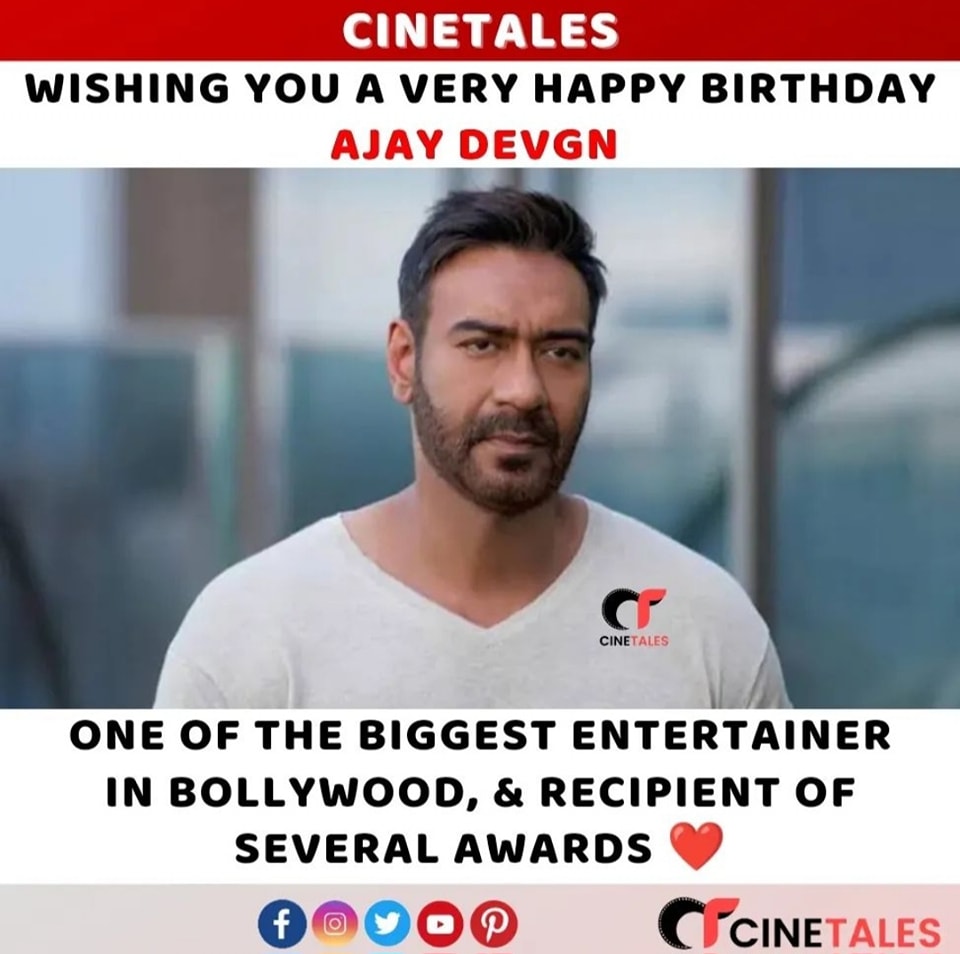 cine_tales's tweet photo. Happy Birthday Ajay Devgn 🎂
#AjayDevgn #HappyBirthdayAjayDevgn #HBDAjayDevgn
@ajaydevgn https://t.co/4CyWCCq1Ei