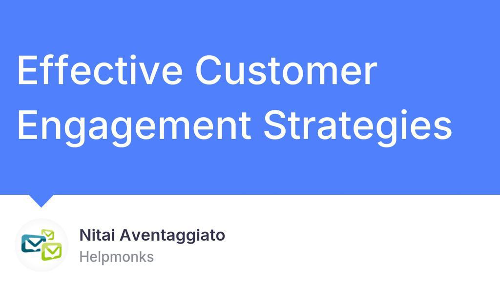 thenitai's tweet image. You need to take into account customer engagement as an integral part of the customer experience.

▸ lttr.ai/AdJhK

#PersonSFaceTurned #RemovingRepetitiveTasks #ExistingCustomerBehavior