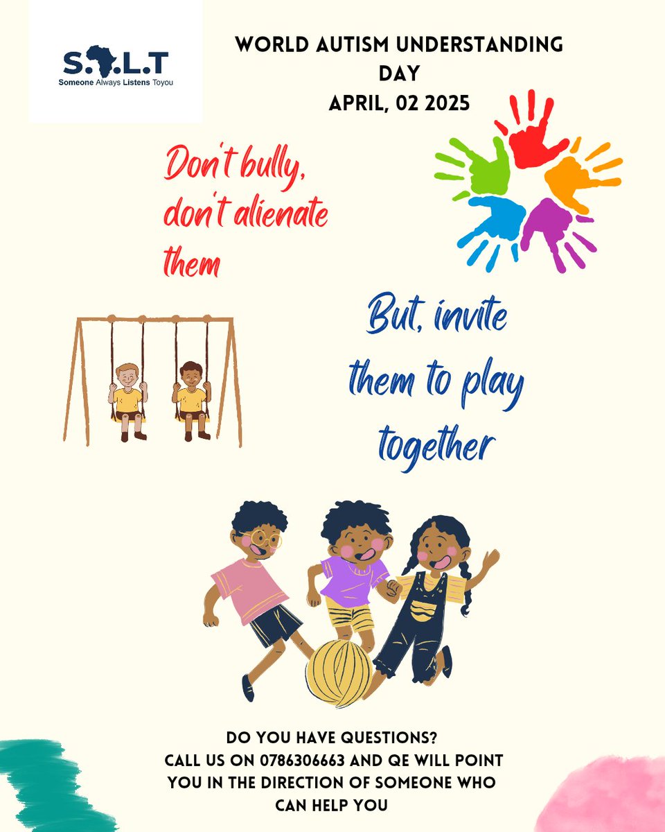 💙 It's World Autism Awareness Day! Let’s promote understanding, acceptance, and celebrate the unique strengths of individuals on the autism spectrum. Together, we can foster inclusivity! #AutismAwareness #WorldAutismDay #mentalhealthforall
