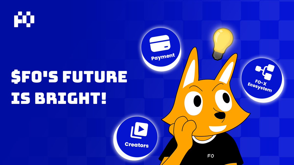 Fo_Coin's tweet photo. 🦊 What’s Next for $FO?

You’ve seen the vision. You’ve felt the hype. Now here’s what’s coming:

🚀 Even more Web3 payment integrations
🚀 More creator tools for streaming and video
🚀 A growing $FO-powered economy

We’re just getting started. What feature are you most hyped for?

🦊 $FO 下一步是什么？

愿景已经明确，社区也已经热起来了。接下来，我们要做的有：
🚀 更多 Web3 支付集成
🚀 更多创作者工具（直播、视频）
🚀 更大的 $FO 经济生态

这才刚刚开始！你最期待 FO-X 生态推出的哪项功能？🚀