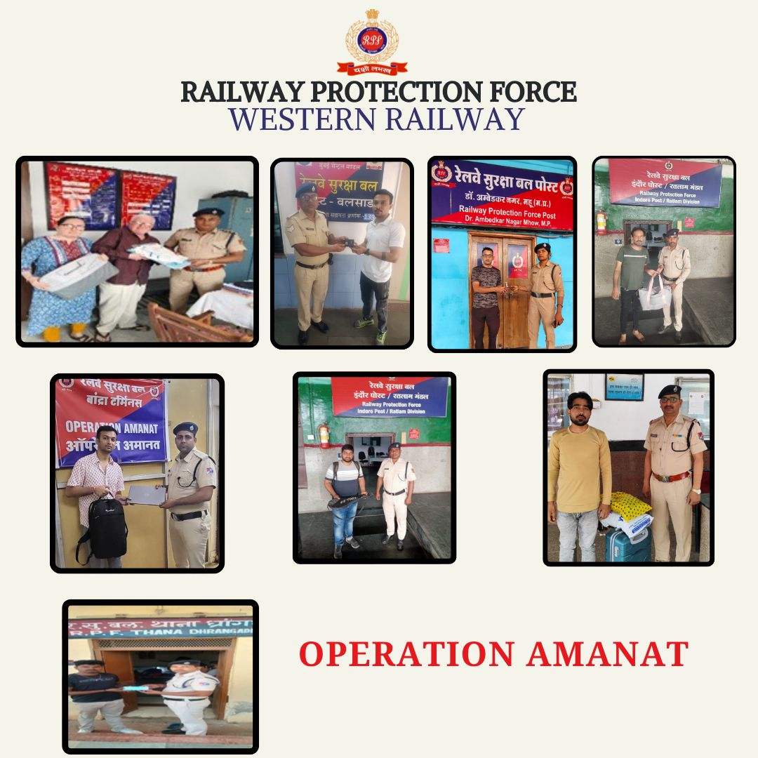 rpfwr1's tweet photo. #Opretion Amanat On 01 April 2025, vigilant RPF cops, retrieved 08 forgotten passenger's luggages across Western Railway, gross value Rs. 62,900/-. After verification, luggages are handed over to their rightful owners.
@RPF_INDIA @WesternRly https://t.co/ixpEaxXm1l