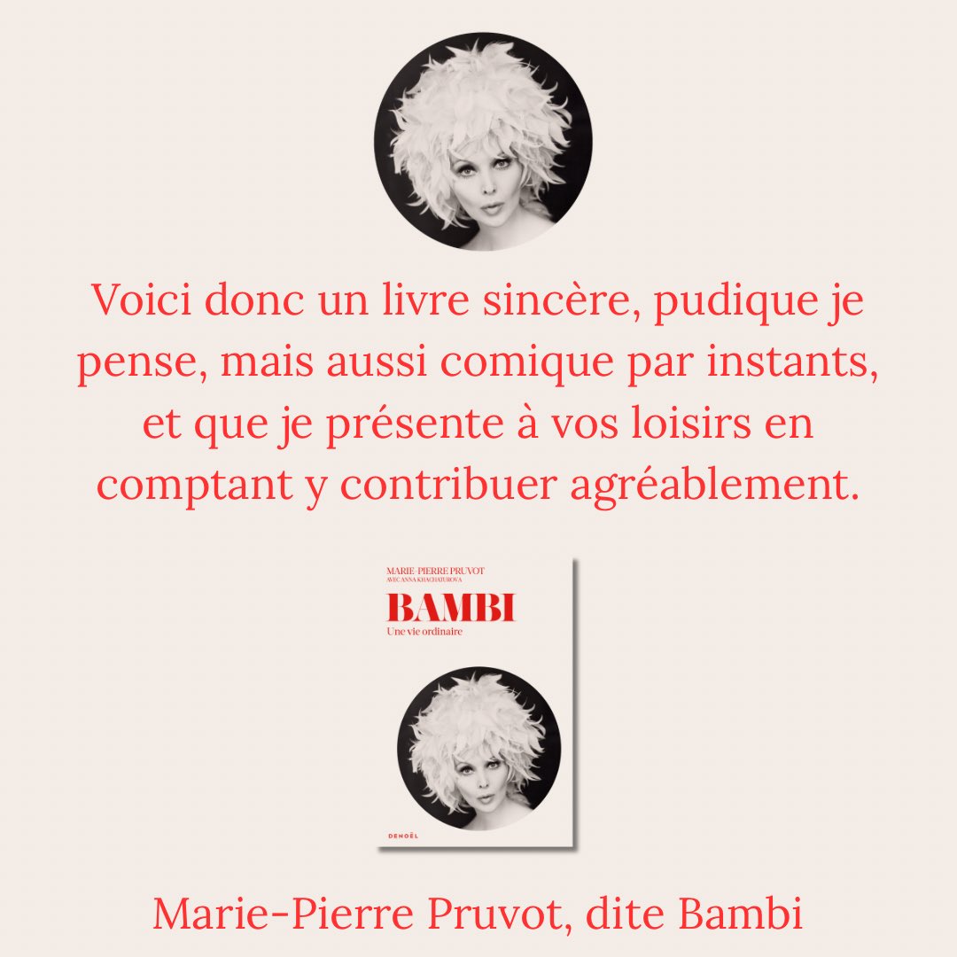 Je suis très contente de vous annoncer la sortie de mon livre : « Bambi : une vie ordinaire » avec Anna Khachaturova aux Éditions Denoël
#sortielitteraire #livre #lecture #temoignage #denoel #LGBTQtogether