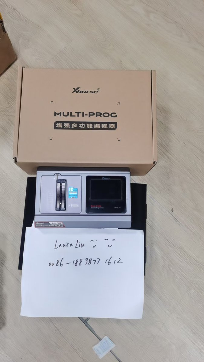 autotoolsdonna's tweet photo. Xhorse Multi Prog Multi-Prog Programmer XDMPG0GL Pro-level ECU TCU programmer with free MQB48 license update version of VVDI Prog,send to customer,welcome to buy too.👍🤝
Laura Liu☎️>>>Whatsapp: 0086-18898771612💰
https://t.co/NjtfGulR7y https://t.co/tErB8oD4ac