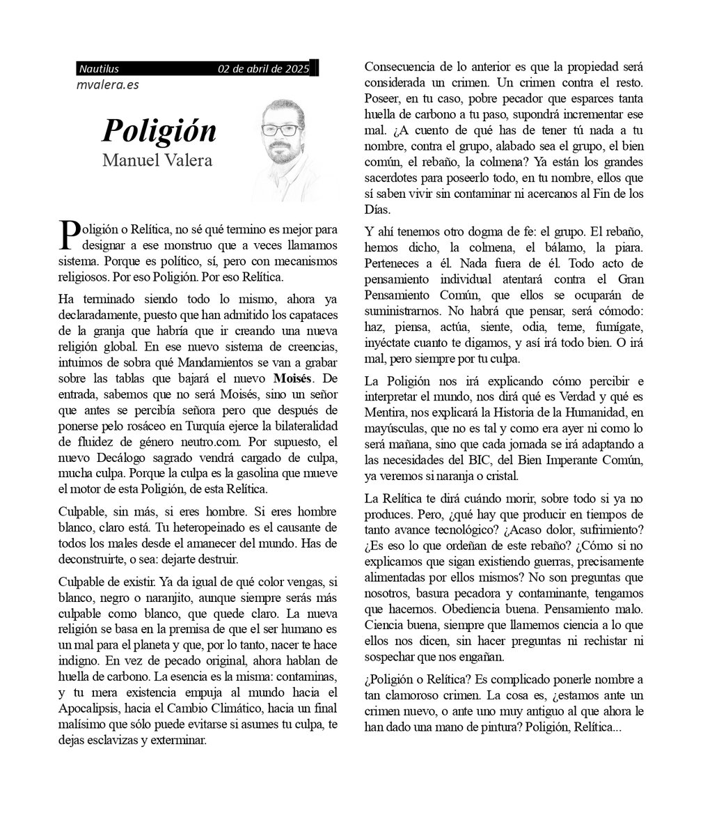 La nueva religión se basa en la premisa de que el ser humano es un mal para el planeta y que, por lo tanto, nacer te hace  indigno.