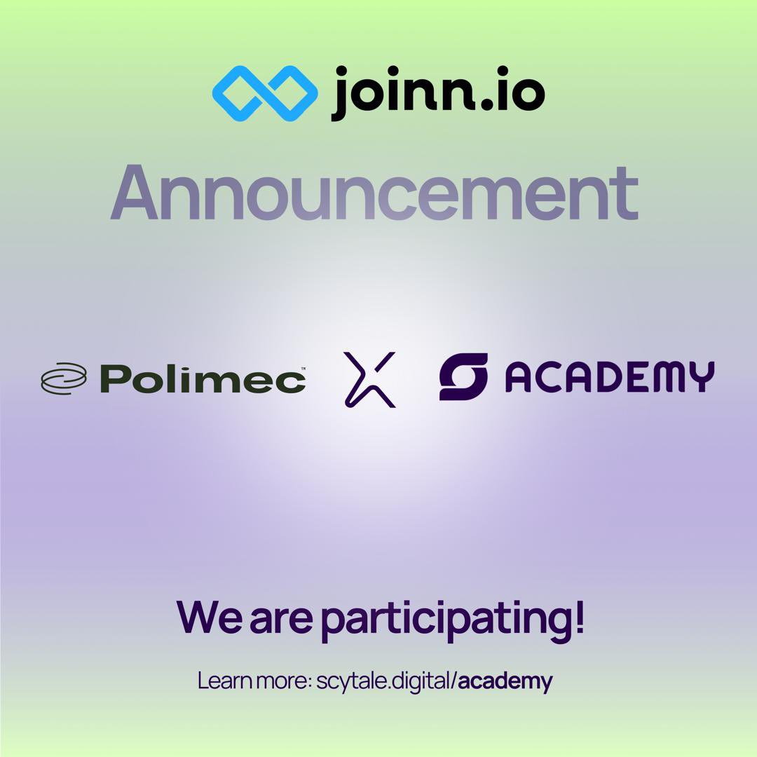 🌍 We’re about to make waves with the <a href="/PolimecProtocol/">Polimec</a> x <a href="/scytaledigital/">Scytale Digital</a> Academy! Starting soon, we’ll be building the future of DeFi on the blockchain—and bringing Web3 innovation straight to Web2 users. The revolution is coming, and we want you with us! Stay tuned for updates.