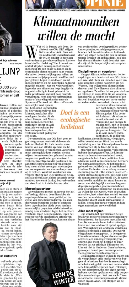 De nieuwe afgoden die onze ministers aanbidden.