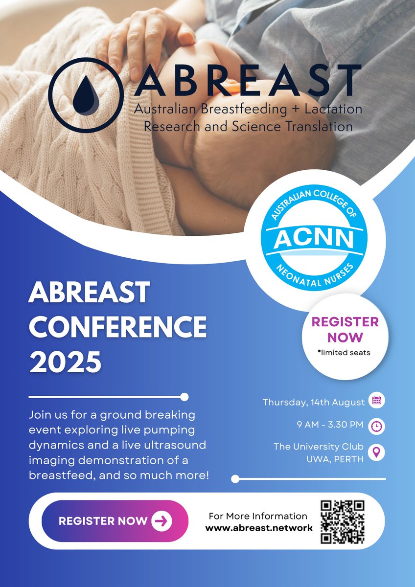ABREAST Network (@abreast_network) on Twitter photo Early Bird Registrations Open Now!
#ABREAST2025 abreast.network/abreast-2025
@ACNNInc <a href="/uwa_hlrg/">Geddes Hartmann Human Lactation Research Group</a> <a href="/geddesdonna1/">Donna geddes</a> <a href="/UWAresearch/">UWA Research</a> Early Bird Registrations Open Now!
#ABREAST2025 abreast.network/abreast-2025
@ACNNInc <a href="/uwa_hlrg/">Geddes Hartmann Human Lactation Research Group</a> <a href="/geddesdonna1/">Donna geddes</a> <a href="/UWAresearch/">UWA Research</a>