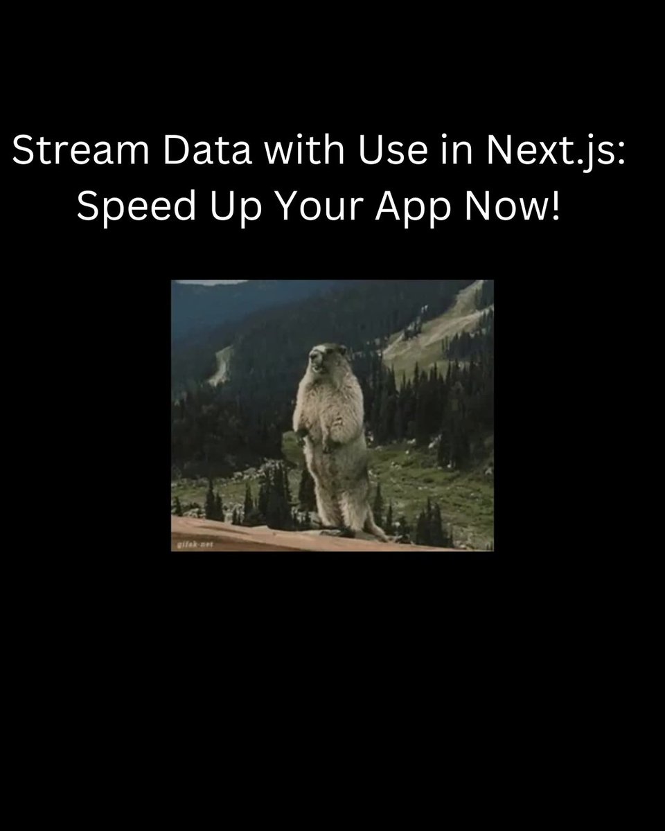 start_icarus's tweet image. Stream data in Next.js with use! Server to client in 5 secs for 10k posts. 80% of apps use streaming in 2025. 

cc @asidorenko_ 
#NextJS #TechStream