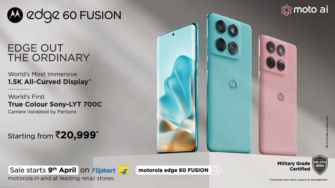 Motorola Edge 60 Fusion Launched in India at rs 20,999