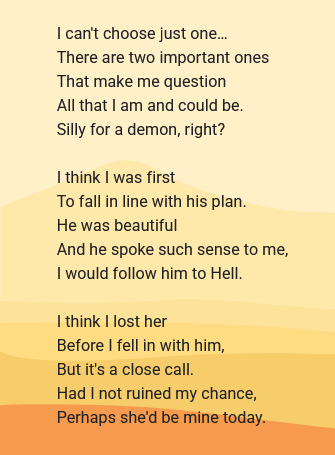 LustyAFDemon's tweet photo. Just because I'm a lust demon, THE lust demon, doesn't mean that I can't have a deeply hidden softer, introspective side. Shut it, you lot that are laughing! https://t.co/5mMXMKwPs8
