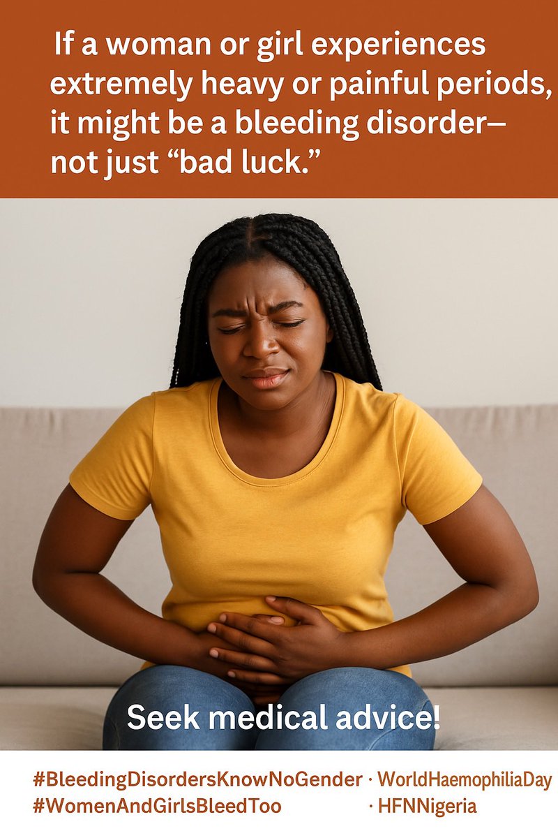 haemophilia_ng's tweet photo. Periods Shouldn’t Be Debilitating! But for some it is. Your ₦100 helps them get diagnosed and treated early. Give today and tag 10 friends.
Account: Friends of Haemophilia
1771377482 | Polaris Bank
#100DaysofKindness #BleedingDisordersAwareness https://t.co/PTdyWXNI4P