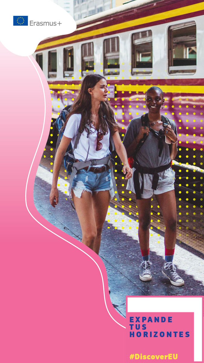 🌍✨ Tens 18 anys i vius a la UE o en un país associat a Erasmus+? Apunta't a DiscoverEU i explora Europa! 🚆+Info: DiscoverEU | European Youth Portal. Presenta la teua candidatura des del 2 al 16 d'abril!
#DiscoverEU #ErasmusPlus #JovesEnAcció