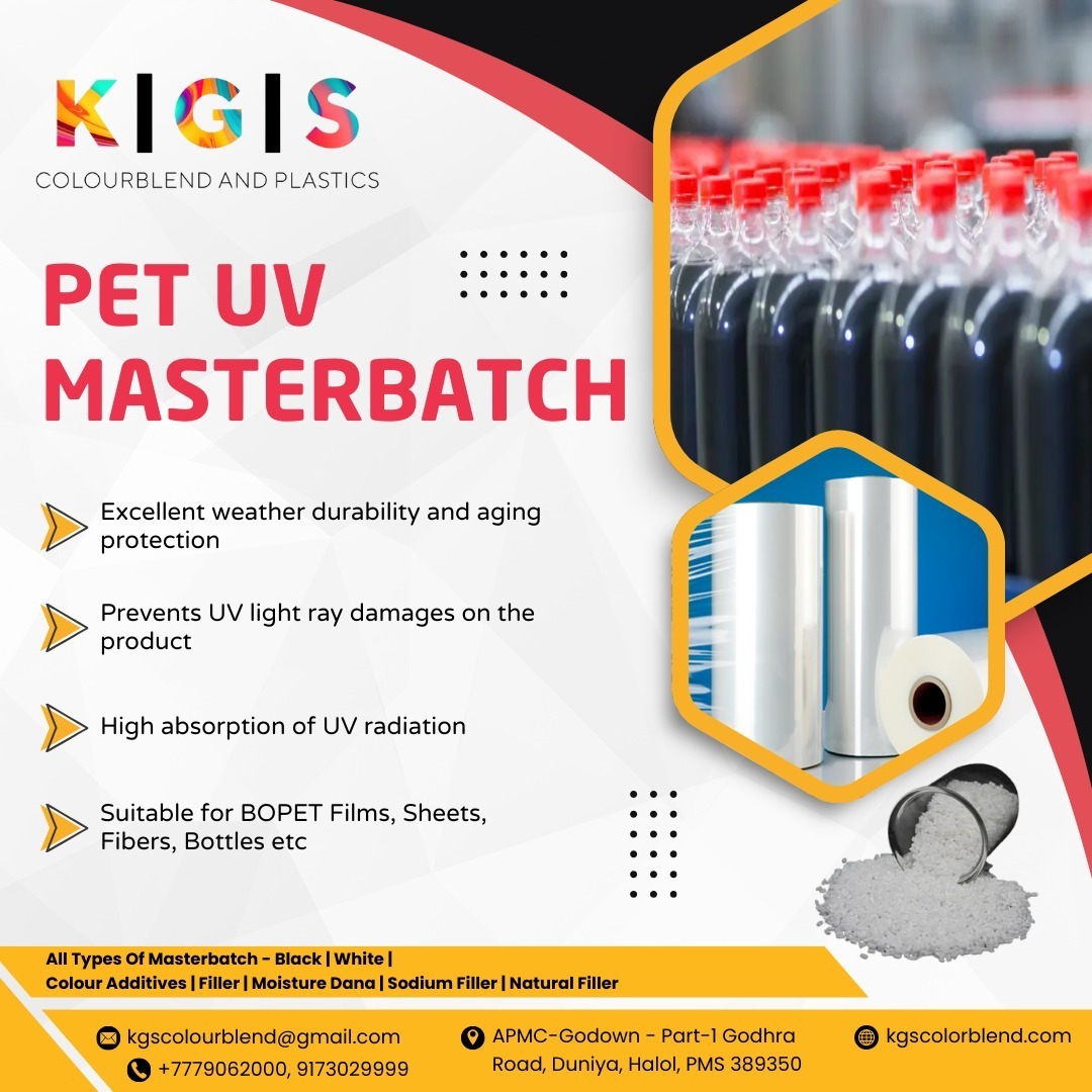 Kgscolourblends's tweet image. Looking for long-lasting protection for your PET products?

Our PET UV Masterbatch protects your products from sun damage and aging. 

📞 Call us at +7779062000 or 9173029999 to connect now!

#PETMasterbatch #ColourMasterBatch  #PlasticManufacturing  #KGSColourBlend