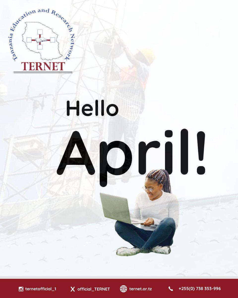 Official_TERNET's tweet photo. 🌟 Hello, April! 🚀 Wishing you a prosperous month ahead! Stay connected with TERNET for reliable Internet, LMS, and Cybersecurity solutions. #HappyNewMonth #April #ICT https://t.co/mzHSN7Am83