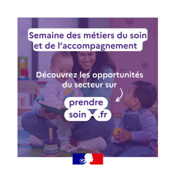Prefet83's tweet image. #PrendreSoin | 📢 À l'occasion de la semaine des métiers du #soin et de l'accompagnement ▶ découvrez les différents métiers de ces secteurs et les opportunités d'emploi en participant aux évènements organisés dans le #Var par @FranceTravail et ses partenaires  👉