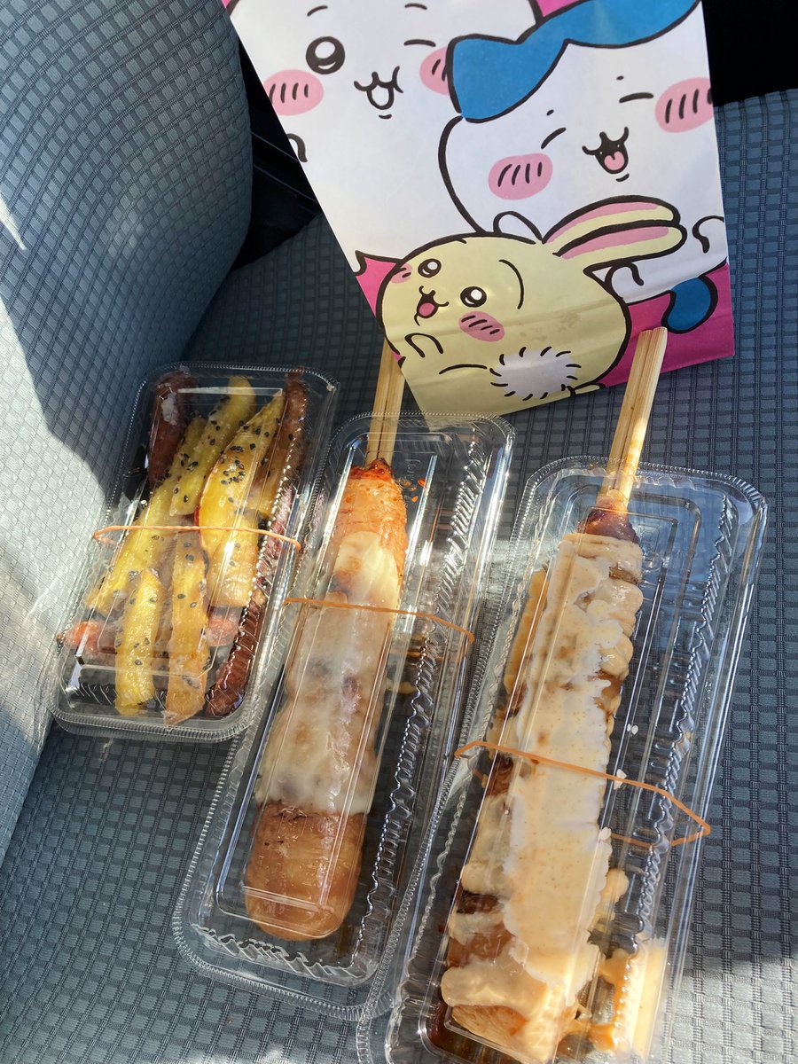 Scallian_Nasu's tweet photo. 健康診断後の食欲MAXな状態で桜見に行ったから完全に花より団子で屋台飯に3000円くらい使っちゃった( ᐛ ) https://t.co/ZDXydnDrnb