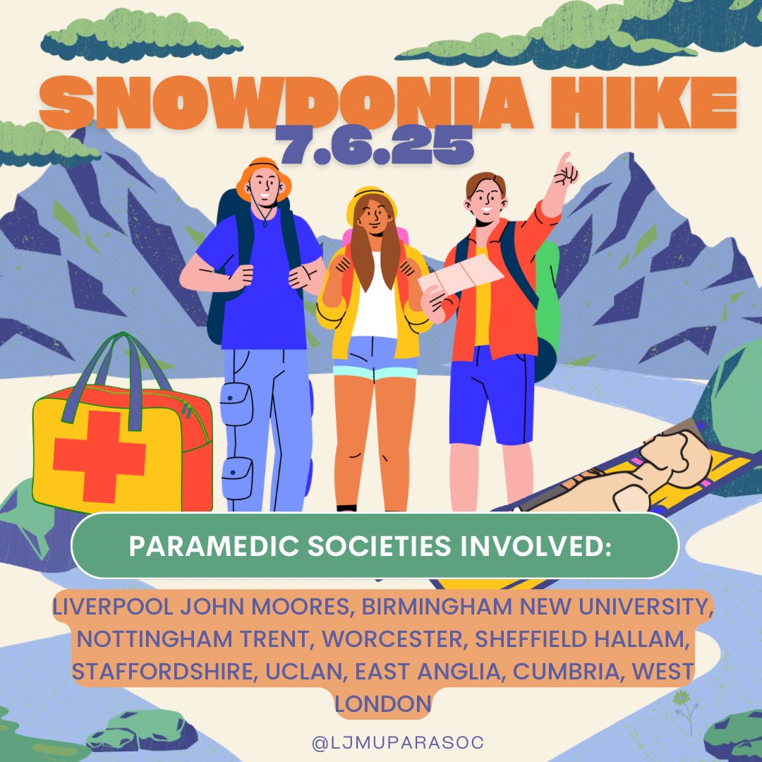LJMU Paramedic Society (@ljmuparasoc) on Twitter photo Weāre joining many other paramedic societies to raise money for <a href="/TASCharity/">TASC The Ambulance Staff Charity</a> in June!
Weāre doing this by āscoopingā a manikin to the top of Snowdon!
Donate here: justgiving.com/page/parasocsn⦠Weāre joining many other paramedic societies to raise money for <a href="/TASCharity/">TASC The Ambulance Staff Charity</a> in June!
Weāre doing this by āscoopingā a manikin to the top of Snowdon!
Donate here: justgiving.com/page/parasocsnā¦