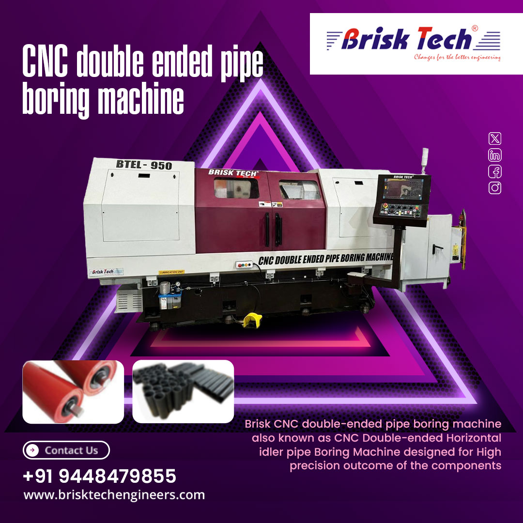 brisktechindia's tweet image. Revolutionize your machining with the CNC Double-Ended Pipe Boring Machine, dual-end processing means faster cycles, greater accuracy and superior efficiency in every operation.

 Faster Production | Higher Precision

🔗brisktechengineers.com

#cncmachine #pipeboringmachine