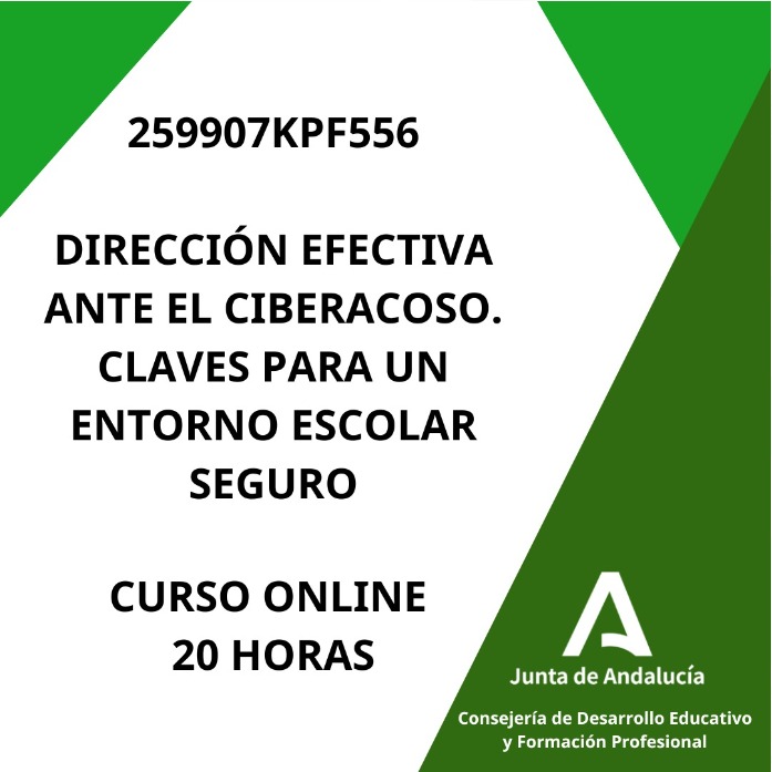 Actividad regional a distancia DIRECCIÓN EFECTIVA ANTE EL CIBERACOSO. CLAVES PARA UN ENTORNO ESCOLAR SEGURO (20h.), código: 259907KPF556

Solicitudes hasta 08/04/2025

Más información e inscripción:juntadeandalucia.es/educacion/secr…