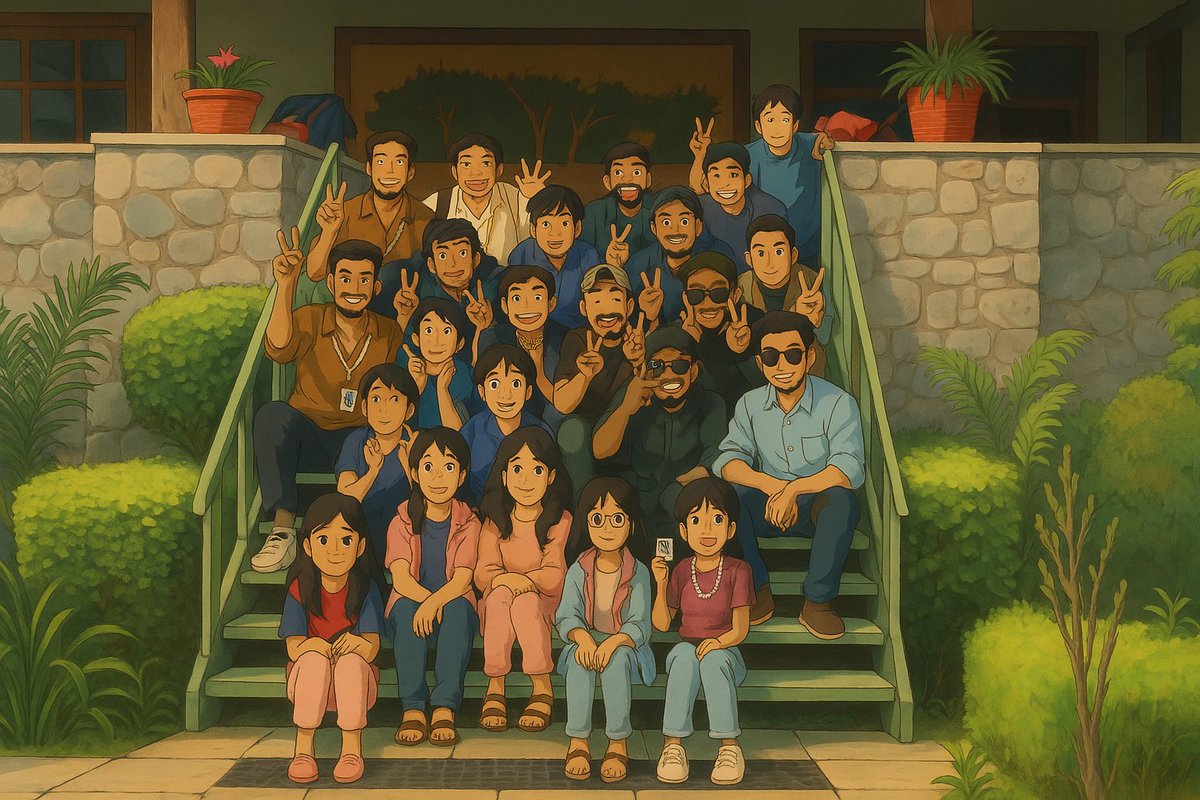 nibblesoftware's tweet image. NibbleSoftware steps into the Ghibli-style trend. Looking whimsical, united, and absolutely enchanting!
It’s a vibe, and we’re totally in love with it.
#NibbleSoftware #GhibliStyle #ghibliart #TeamNST #GhibliVibe