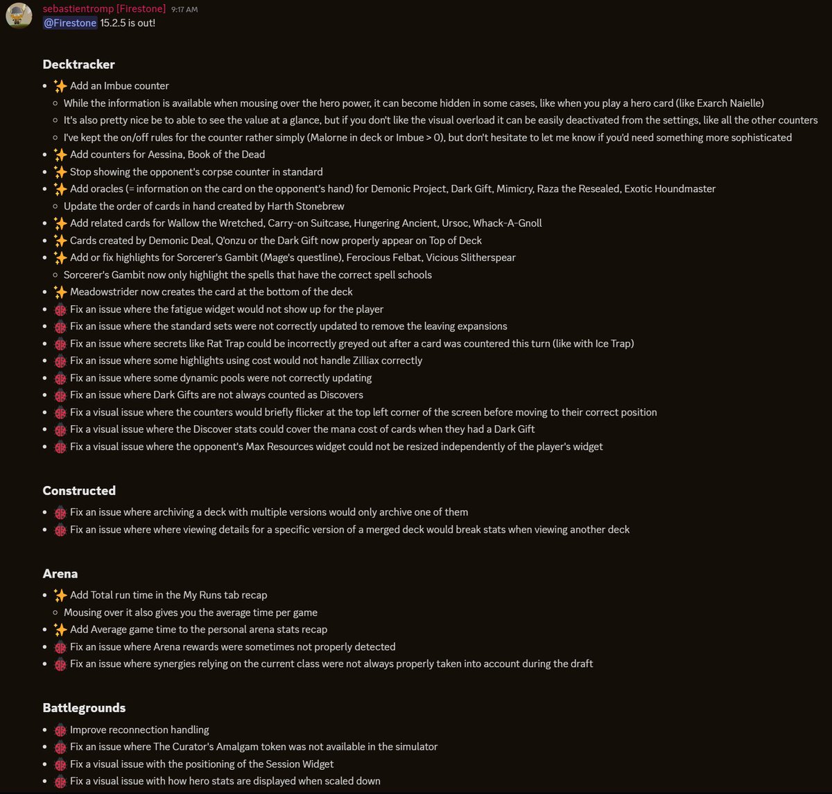 Firestone 15.2.5 is out!

Lots of QoL updates and bug fixes, which will probably continue into the next release, as there were many people kind enough to report issues they had been facing this past couple of weeks.