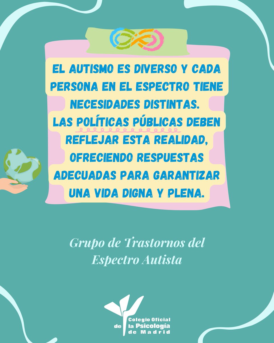 💡Visibilizar el autismo es una tarea de todos/as y para todas las edades.

En el #DiaMundialAutismo, recordamos que cada persona es única y necesita apoyos especializados y flexibles en cada etapa de su vida.

 Porque el autismo no es solo una realidad infantil. #SomosInfinitos