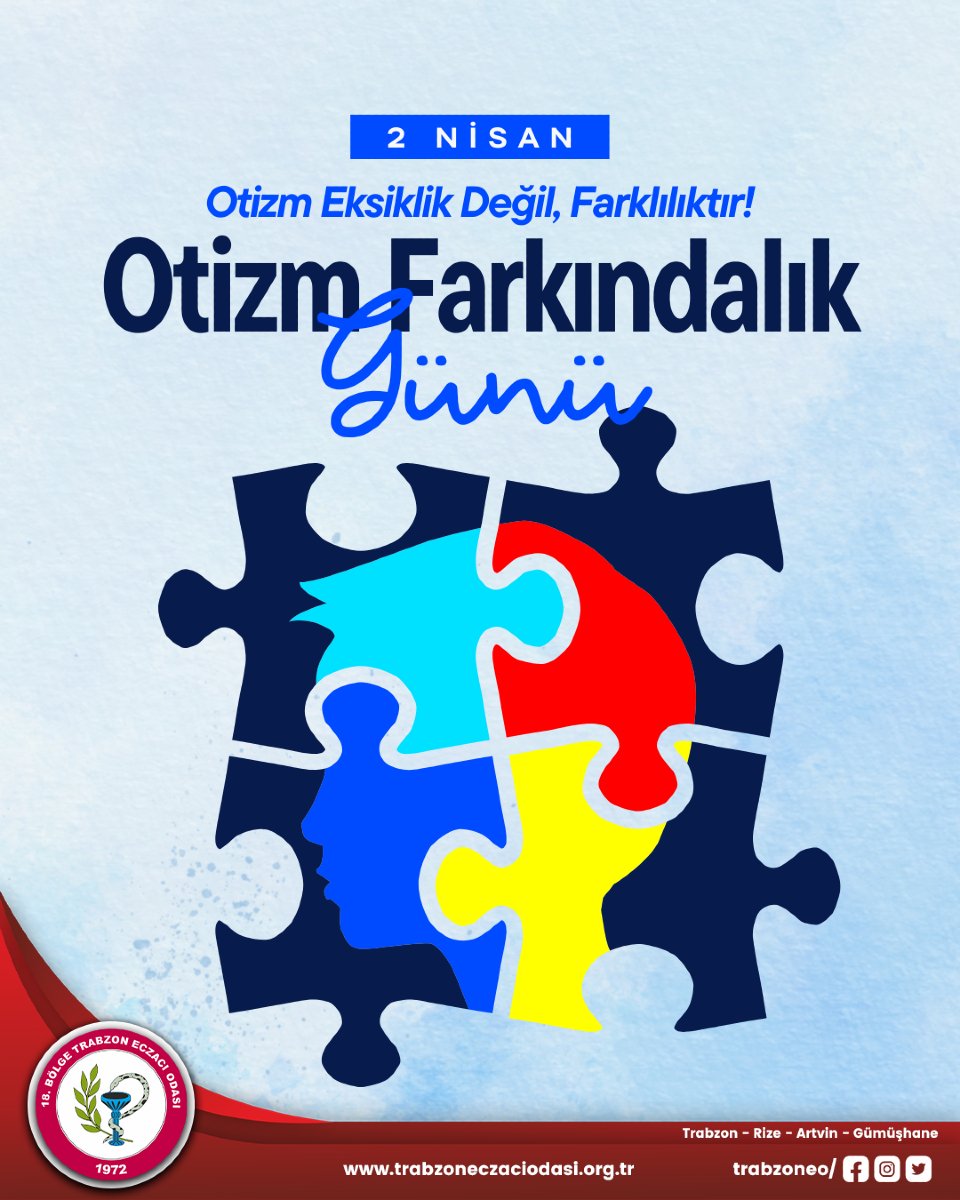 2 Nisan Otizm Farkındalık Günü
.
.
.
#eczacışart #eczacıheryerde #eczacı #2nisanotizmfarkındalıkgünü