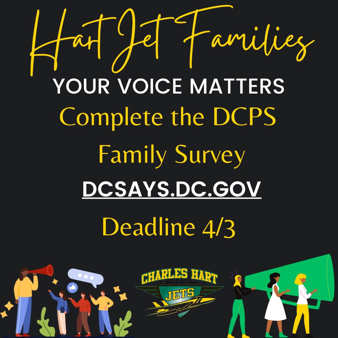 Families! we need your feedback complete the parent survey today! dcsays.dc.gov