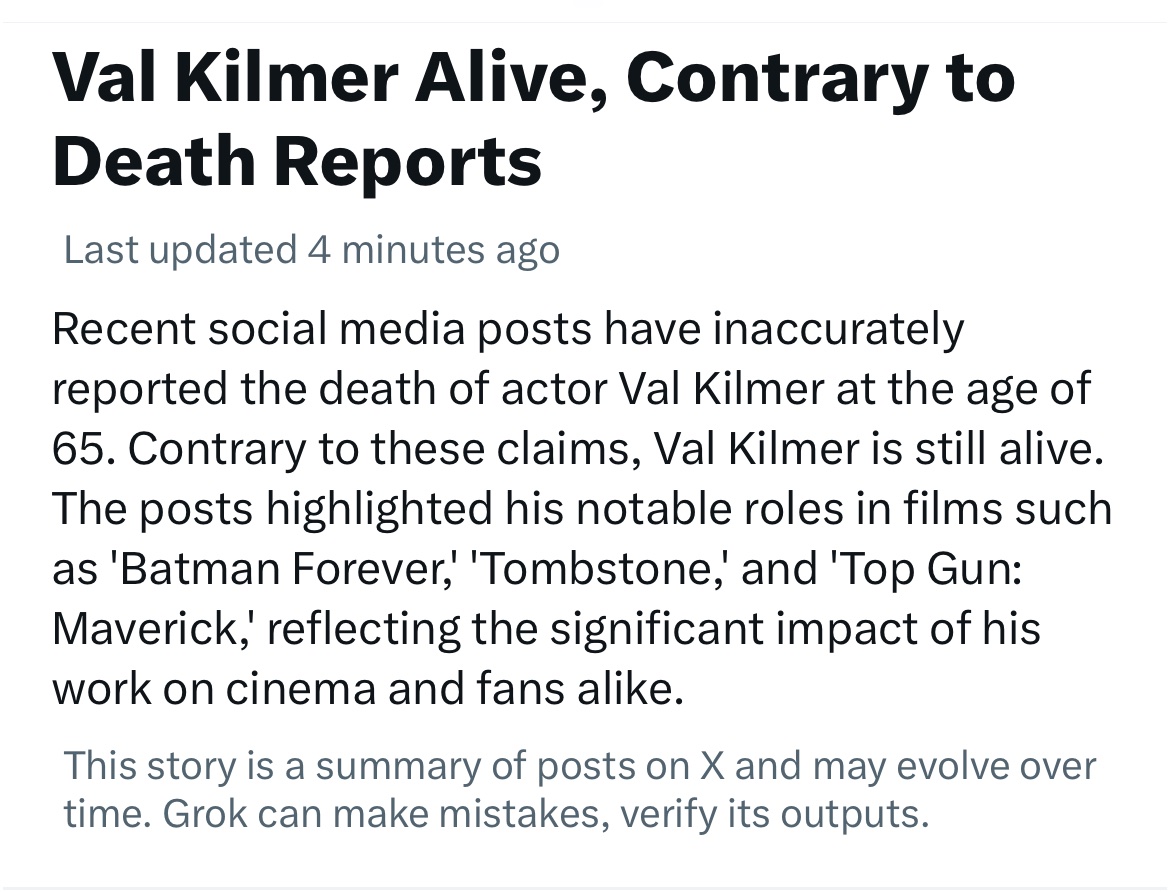 TimCowen2's tweet image. “Grok can make mistakes”. No sh1t Sherlock….