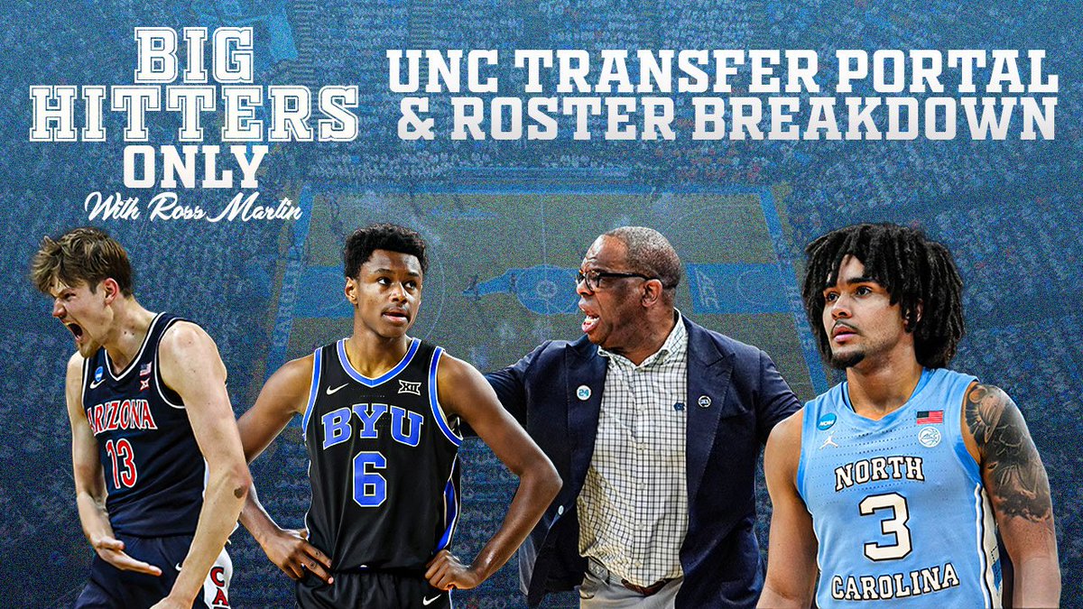 Ross Martin (@rossmartinnc) on Twitter photo Big Hitters Only!
#UNC Transfer Portal & Roster Breakdown w/ <a href="/HeelCalledDuke/">Duke</a> <a href="/sjdalton24/">Spenser Dalton</a>
- Elliot Cadeau
- Roster right now, needs for next season
- Transfer targets
White Lotus Season 3 talk w/ <a href="/davidrallenjr/">davidrallenjr</a>
Apple: podcasts.apple.com/us/podcast/unc…
Spotify: open.spotify.com/episode/5ywlgx… Big Hitters Only!
#UNC Transfer Portal & Roster Breakdown w/ <a href="/HeelCalledDuke/">Duke</a> <a href="/sjdalton24/">Spenser Dalton</a>
- Elliot Cadeau
- Roster right now, needs for next season
- Transfer targets
White Lotus Season 3 talk w/ <a href="/davidrallenjr/">davidrallenjr</a>
Apple: podcasts.apple.com/us/podcast/unc…
Spotify: open.spotify.com/episode/5ywlgx…