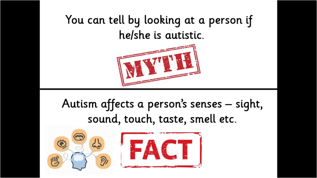 Kilbrittainns's tweet photo. You CANNOT tell by looking at a person if he/she is autistic! https://t.co/UgEkTiQ7jt
