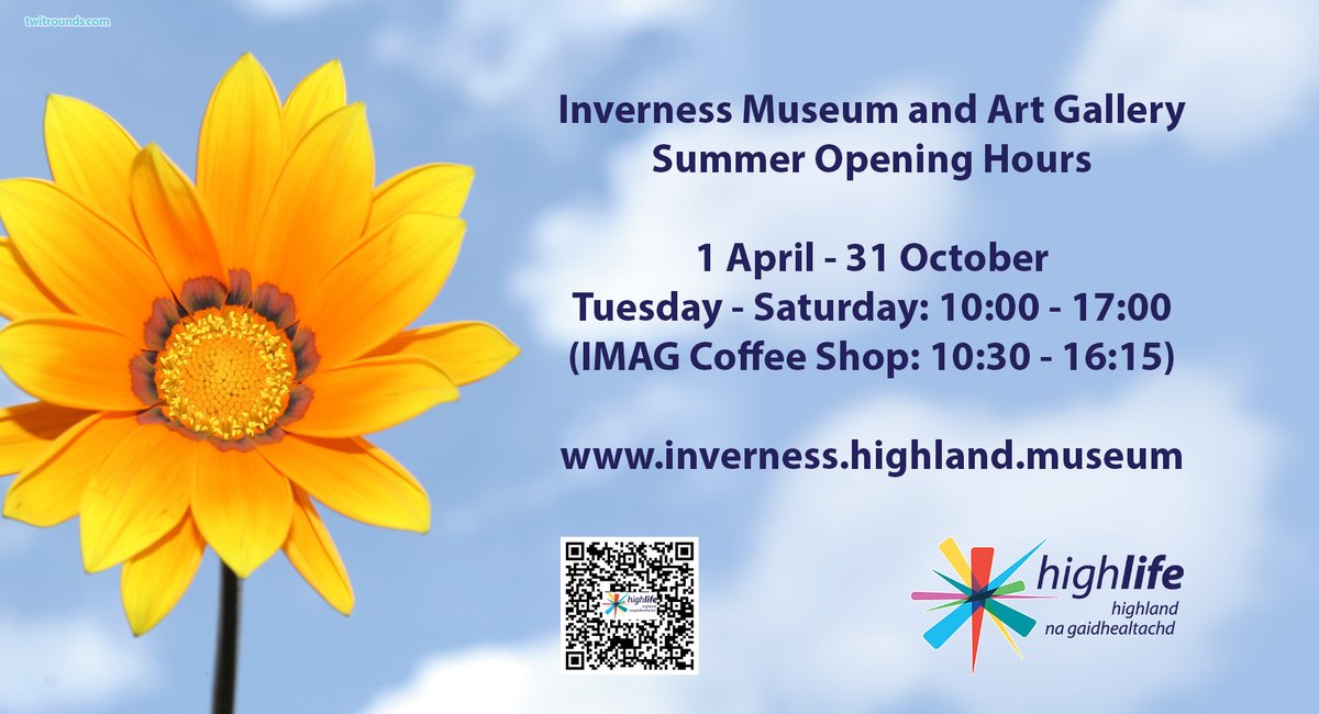 YAY!  We're onto our summer opening hours at #InvMAG!  😃😃😃

<a href="/HLHsocial/">High Life Highland</a> <a href="/InvernessBID/">Inverness BID</a>