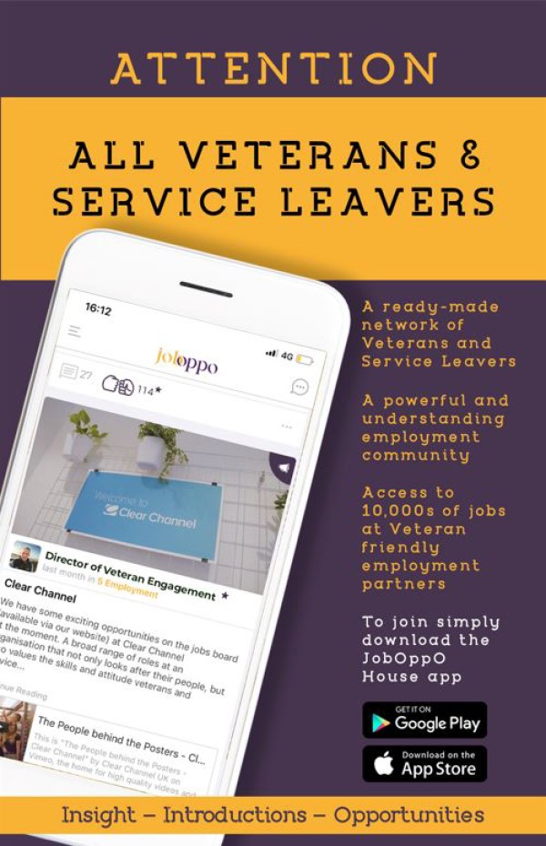 JobOppO House is a virtual employment platform where Veterans come to offer or receive insight, introductions &amp; opportunities. 
If you're leaving the military, seeking a change or willing to help those who may, we recommend downloading the app. tinyurl.com/2qd86kqv