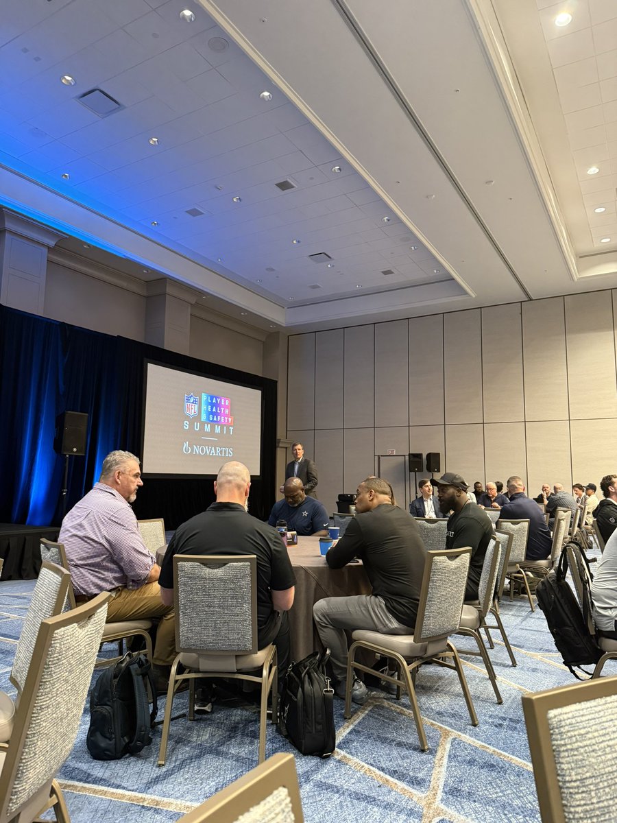 Day 2 of the NFL Health and Safety Summit - Starting with a joint session including ATs, S&amp;C, RDs, and EQ managers!