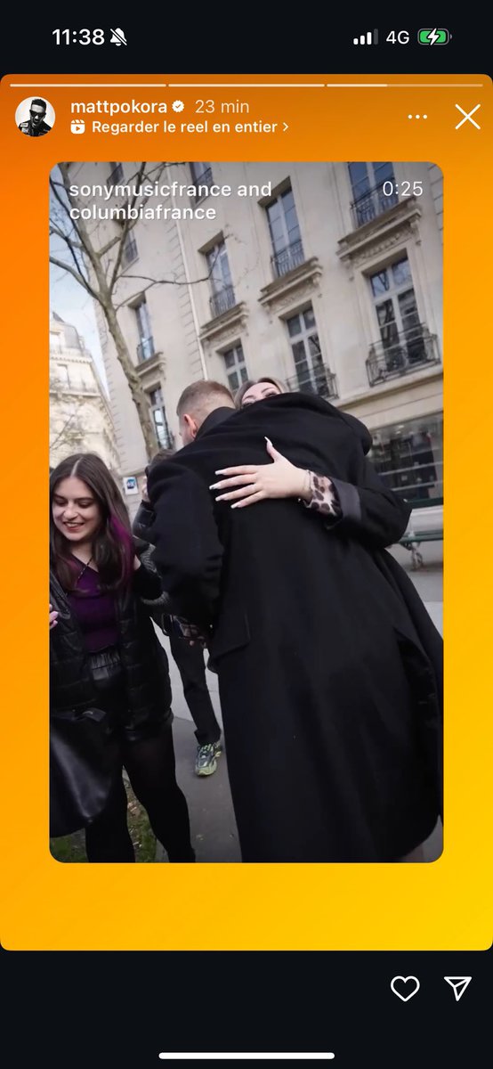 mpxdream's tweet image. Mon câlin filmé+dans la story de @MPokora, merci la vie purée 🥹♥️♥️