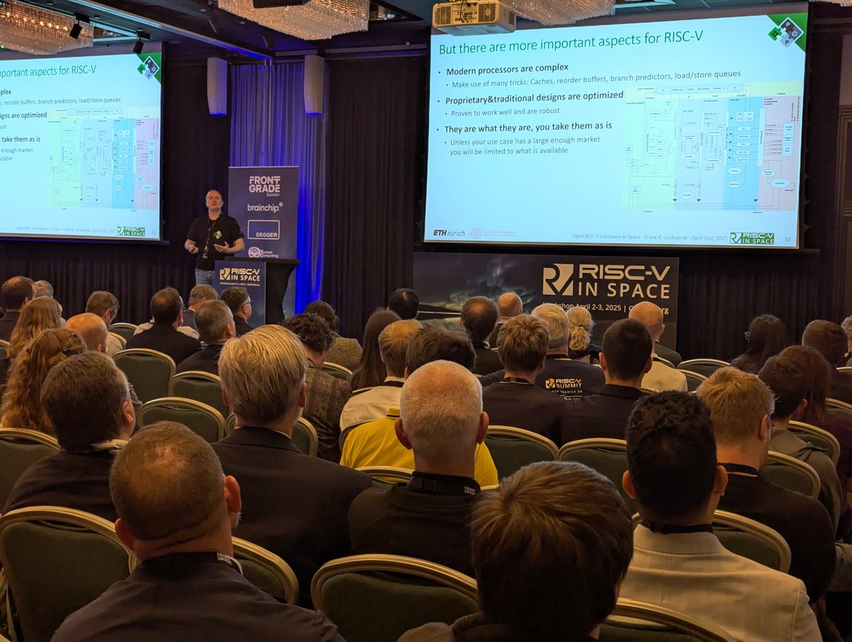 FlorianWoh's tweet image. Frank say &quot;CVA6&quot; of @OpenHWFdn 
#OpenHW

Originated by @pulp_platform