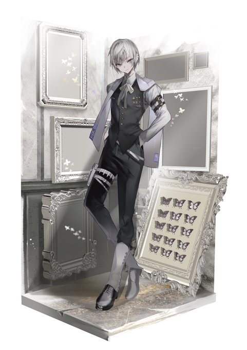 胡蝶HO3の全身と上半身の話をしています 