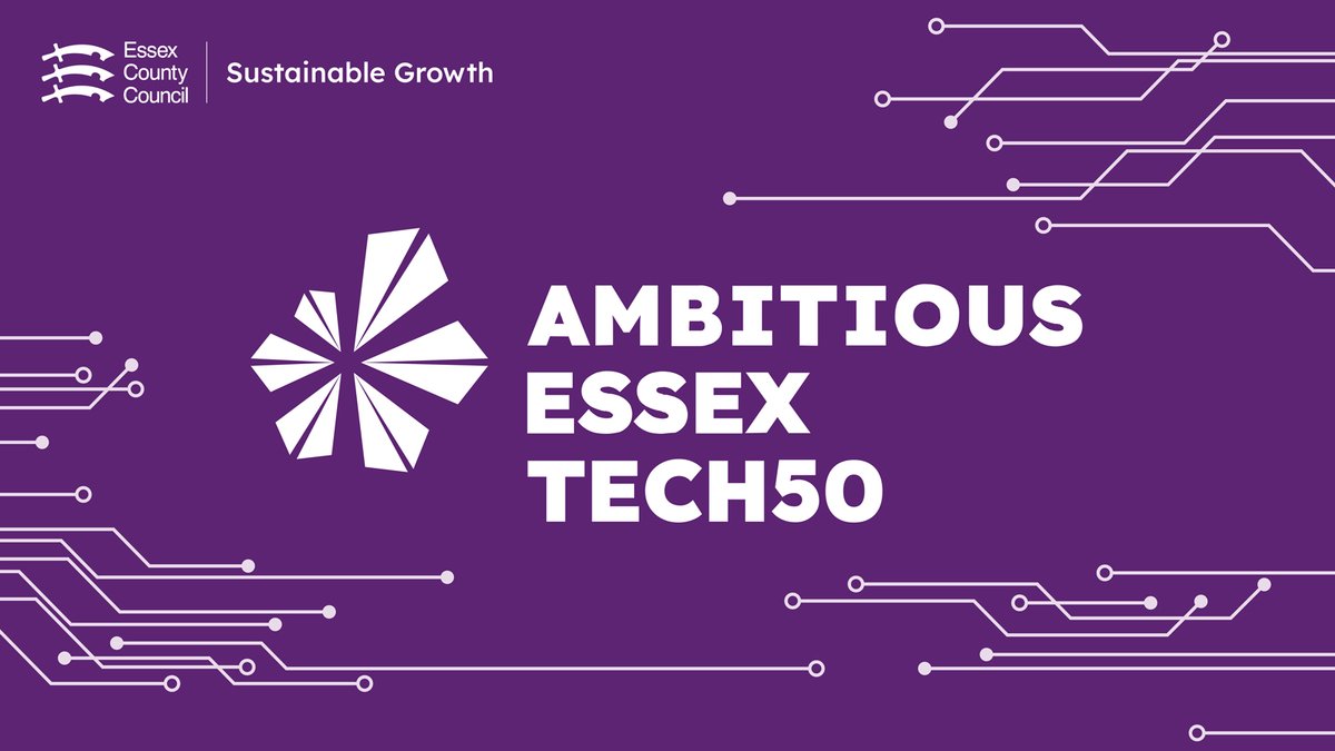 Introducing the Ambitious Essex Tech 50 – 2025 ⚡! 

The list is all about celebrating and showcasing the most innovative tech businesses across Essex 🚀. 

Find out more about the list and the businesses selected: extraordinaryessex.co.uk/top-50-tech-bu… 

#EssexHomeOfInnovation #EssexBusiness