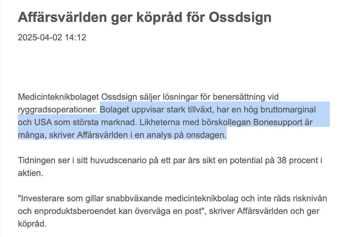 $OSSD OssDsign, snart på alla investerares och analytikers läppar. 🔥📈