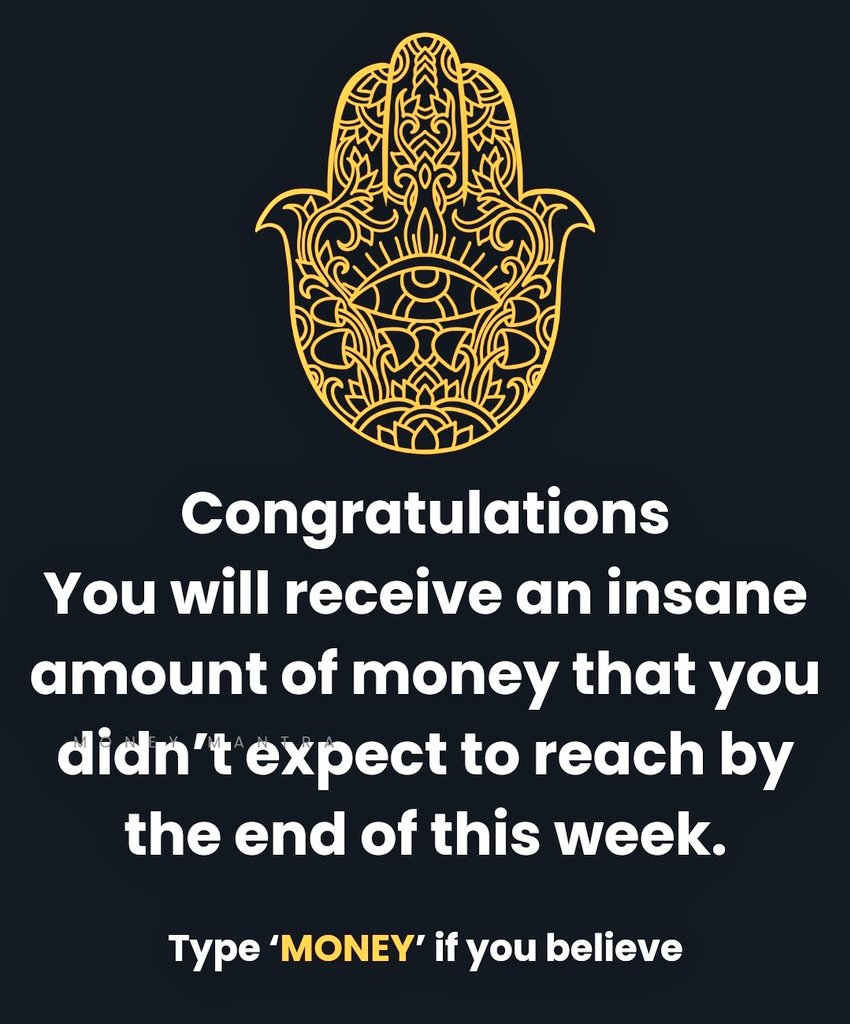 imoneymantra's tweet image. Say &quot;MONEY&quot; if you believe it!!!