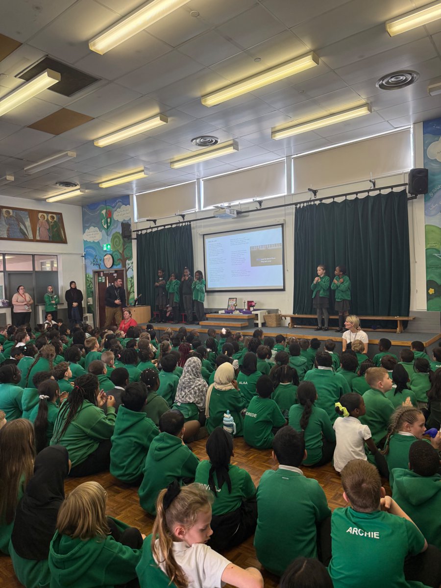 Hymn singing in preparation for Mass on Friday 🎶