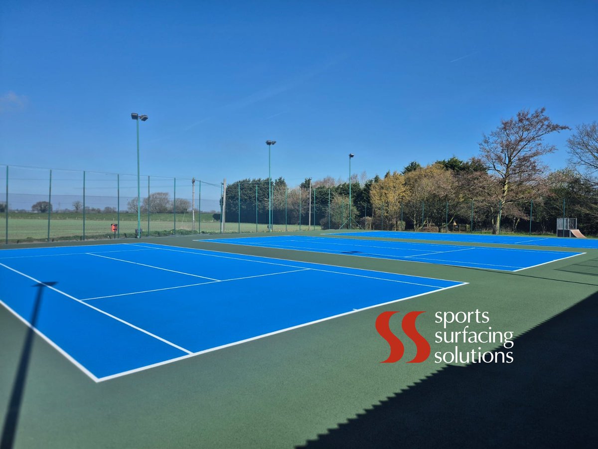 Sportssurfacing's tweet image. Completion this week of our project at Wistow Tennis Club. Works included a new macadam overlay and tennis post sockets, finished off with a new slip resistant acrylic colour coat and lines, all ready for the new tennis season. #happyclient