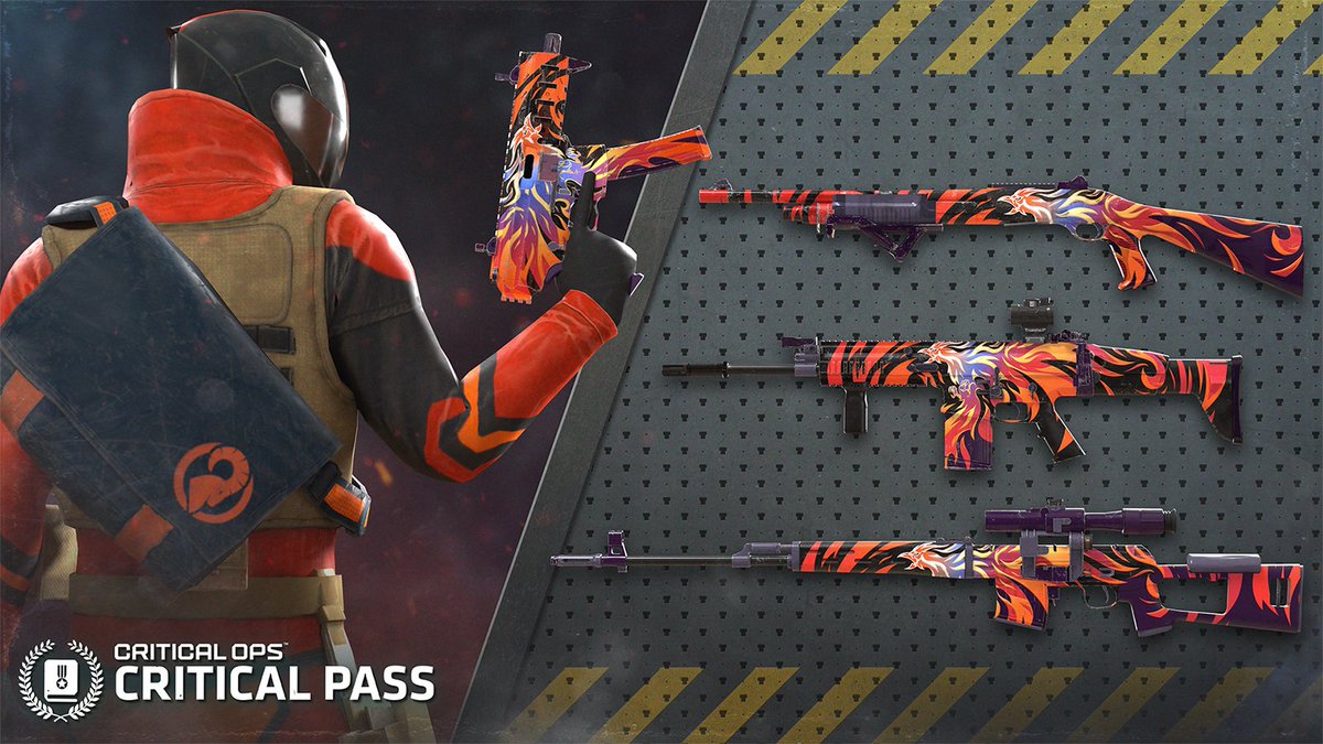 Ignite the battlefield with Critical Pass: Regeneration! 🔥

Unlock 5 themed skins, cases, and earn your credits back as you climb the tiers.

Get yours in-game now!

#CriticalOps #MobileFPS #CriticalPass