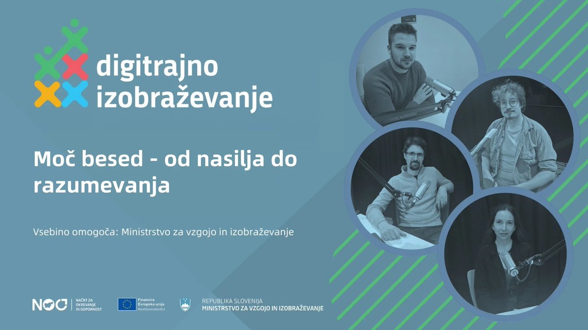 💬 Minea Rutar: »Sočutni jezik ne reši problema samega, je pa nujen kontekst in osnova, da ga lažje začnemo reševat.« 

🎙️ V novi epizodi podkasta Digitrajno izobraževanje teče debata o medvrstniškem nasilju. 

🎧 Poslušajte zdaj – povezava na bit.ly/moc-besed