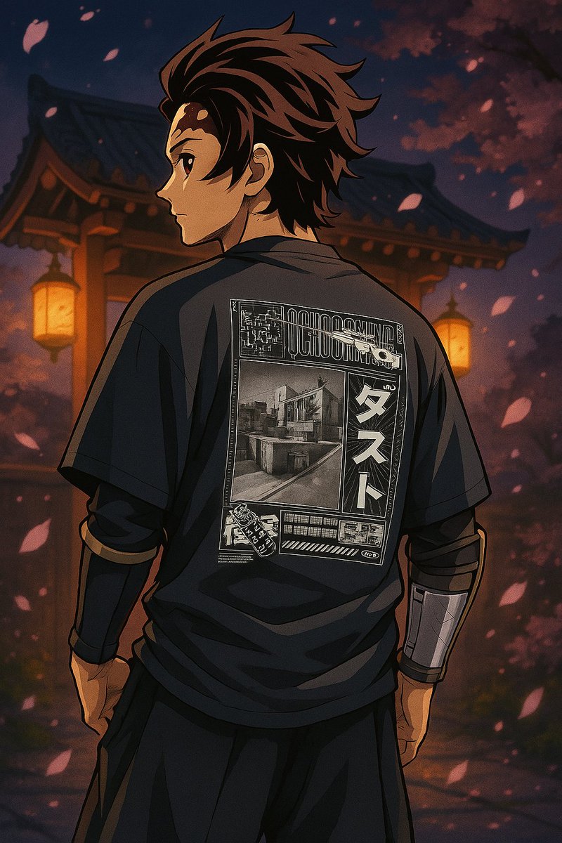 I got Tanjirou wearing my merch thanks to <a href="/ChatGPTapp/">ChatGPT</a> 🫡 
#ChatGPT4o #DemonSlayer