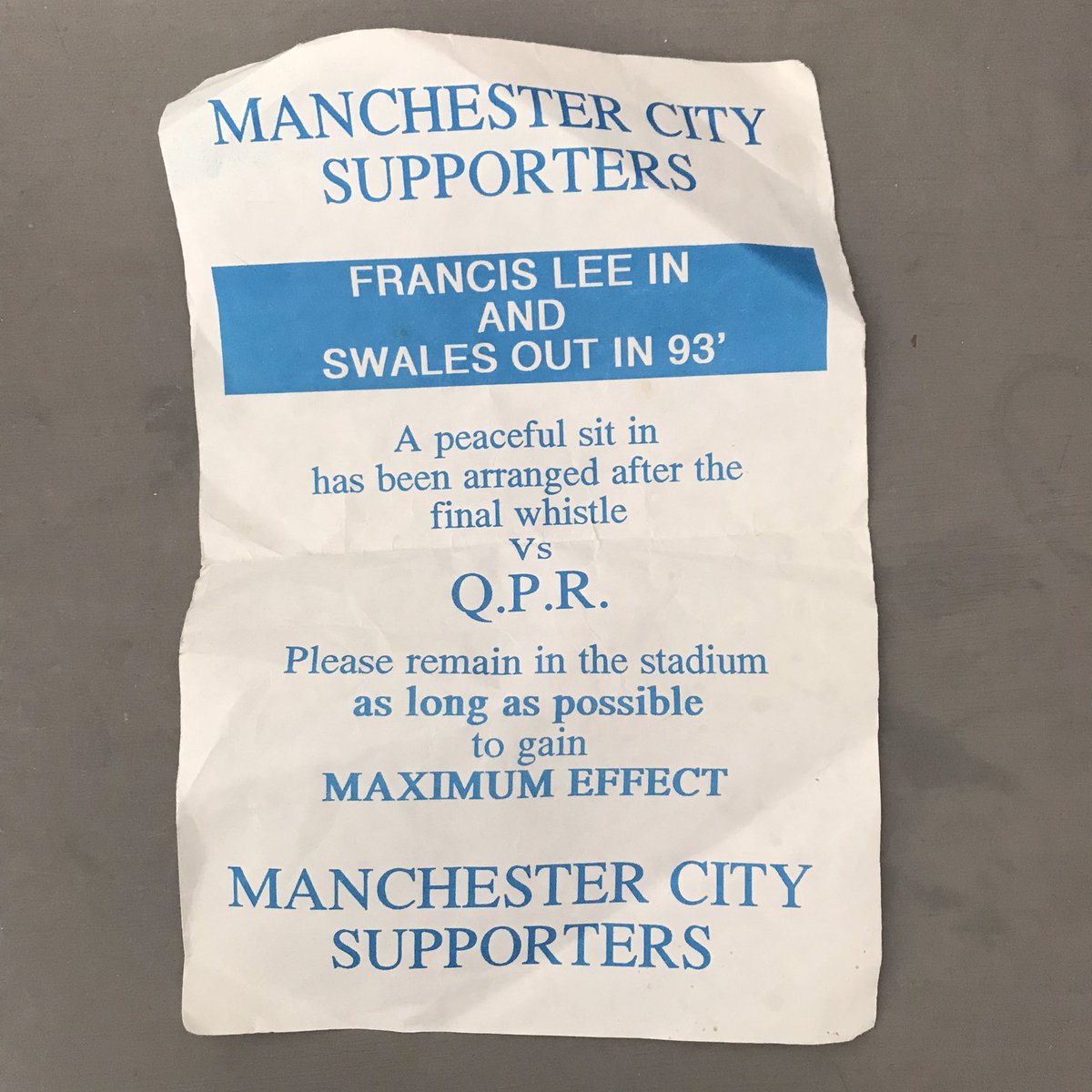 mitton_simon's tweet image. Could be an interesting night off the pitch. I was inspired to find this at the weekend. I kept it all these years to remind me collective fan voice is the most important tool for change in a club. We are the true custodians.  Listening is engagement. #StopExploitingLoyalty